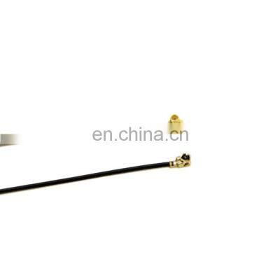 IPEX to MMCX with Gray/Black RG1.13 Cable, IPEX MHF1 to MMCX Right Angle 1.13 Cable