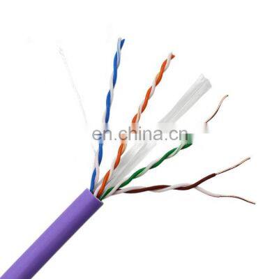 CAT 6 CAT 6A UTP Internet 23AWG/24AWG/26AWG Indoor Cables Customization Length Lan Cables