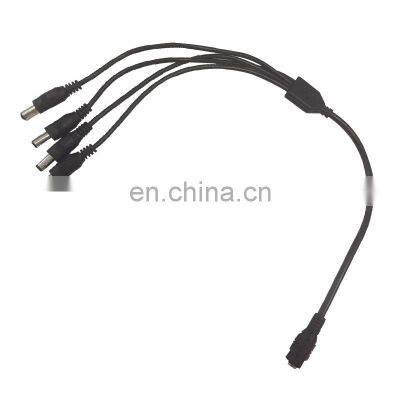 YUXUN Coaxial DC Power Cable 1-4 Plug Male To Male Splitter Cable