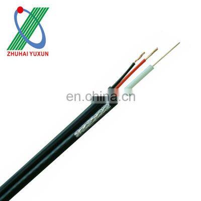 Factory direct selling micro rg59+2c coaxial cable for cctv camera system