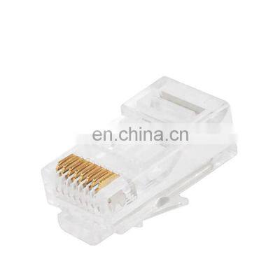 RJ45 Cat 6A Modular Plug 8P8C Gold Plated Lan Plug