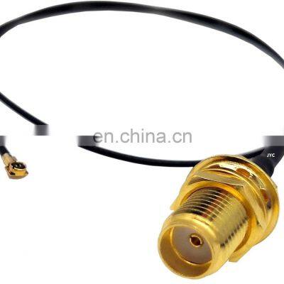 u.fl ipex mini sma connector rp PCI cards interface pigtail flat waterproof for 1.13 1.37 rg178 antenna cable 2.8 mm coax 15cm