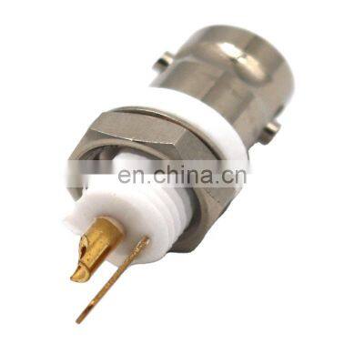 RF coaxial connector BNC Female Through Wall Soldering Connector