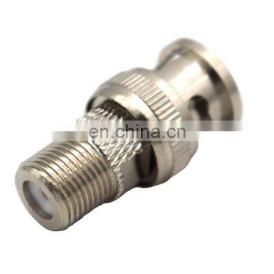 RF Coaxial CCTV BNC male to F female connector ,Cable coaxia CCTV connector BNC male to F female adaptor