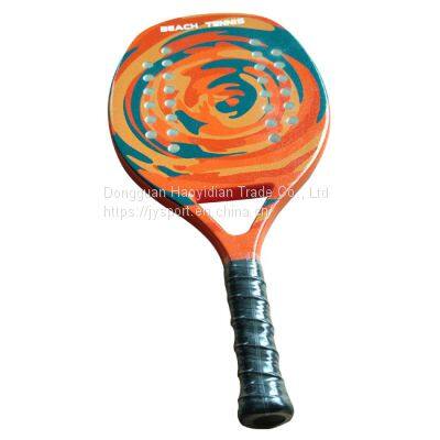 Beach tennis racket carbon composite soft EVA core OEM brand custom logo JYBT-01
