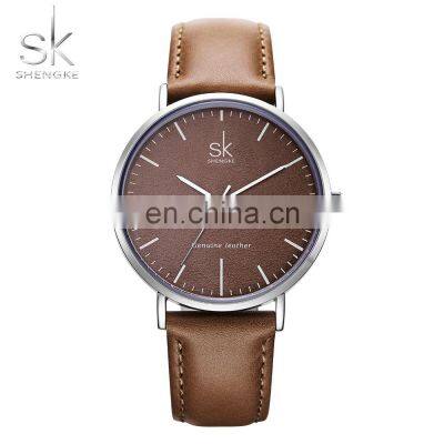 SHENGKE Genuine Leather Band Strap Classic Casual Stylish Watches For Ladies Woman Custom Logo Watch K0082L-A Reloj Para Mujer