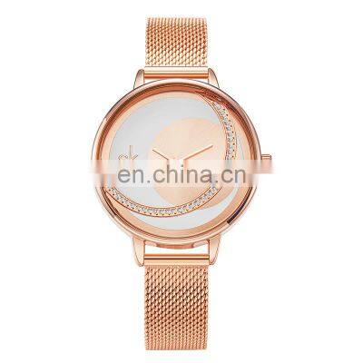SHENGKE Dazzling Diamond Dial Alloy Watch Luxury Watch Wholesale Woman Watches K0088L