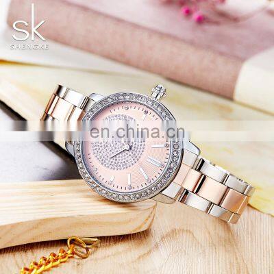 SHENGKEG Hot Watch Online K0075L Hunted Watch Online Reigio Lady Watches Wrist Chic Shiny Handwatch Saat