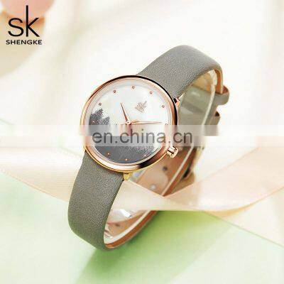 SHENGKE Lady Quartz Watch K9021 Wrist Fashion Women Digital Watches Women Custom Logo Watches For Girls Women