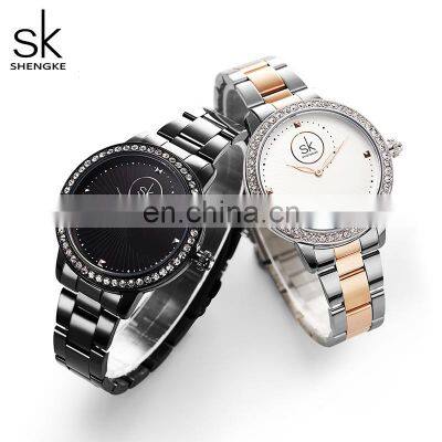 Customization Diamond Quartz Wrist Watch Woman Luxury Stainless Steel Woman Watches Customize Logo Brand Your Logo Timepieces