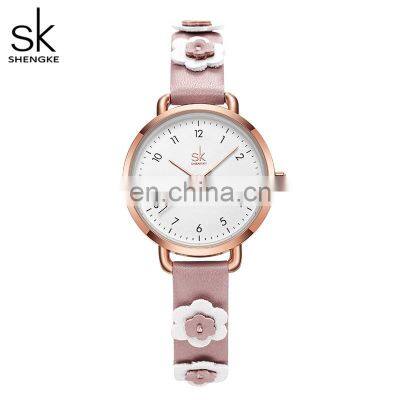 SHENGKE Lovely Students Watches Pink Children Watches Young Girls Cute Wristwatch Dropshipping Watches