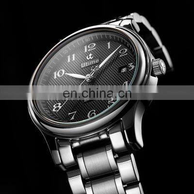 Utime Automatic Mens Luxury Watch Charming Mechanical Watch Calendar Date Display Arabic Number Dial montre U0016G