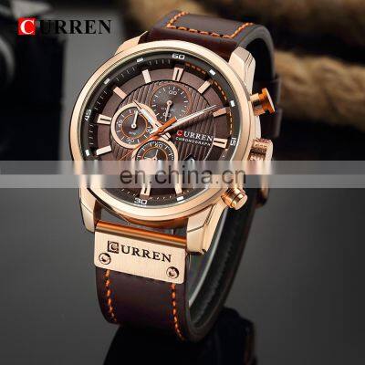 CURREN Luxury Brand Men Analog Leather Sports Watches Men's Army Military Watch Man Quartz Clock Fashion Date Relogio Masculino