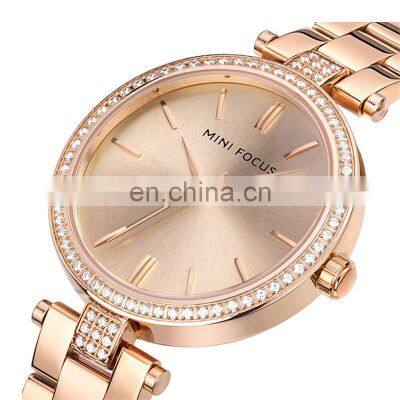 Relogio Femenino Mini Focus MF0039L Waterproof Fashion Women Jewelry Watches Luxury Ladies Rose Gold Watch