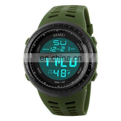 Online large face digital mens watches skmei 1167 mens led light up watches