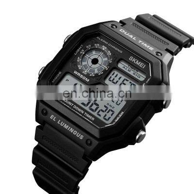 skimei 1299 big digits sports watch beautiful ladies analog sports watch man