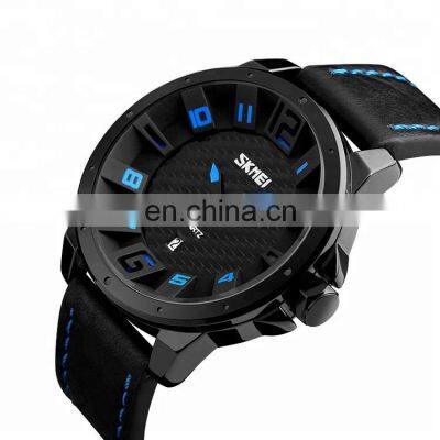 original factory mens watches skmei 9150 quartz leather strap men watch