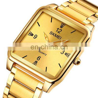 Wrist Watch Supplier SKMEI 1603 golden business watch waterprooF luxury watches