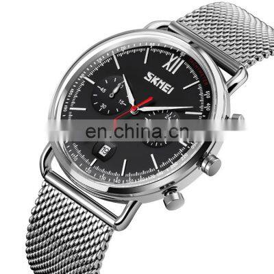 9206 skmei Luxury Brand Watch Gold Waterproof Luminous Hands Quartz Watches Men Business Wristwatches