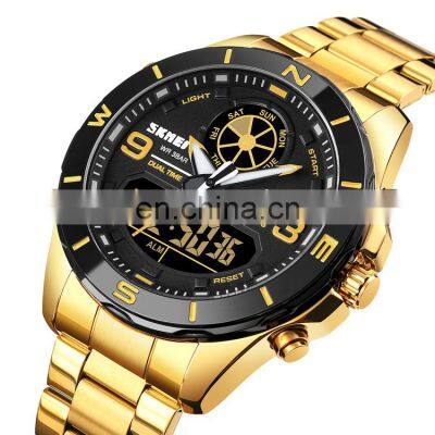 skmei 1839 Men Quartz Watches Top Brand Luxury Leather steel Strap Male Men's Watch Sports Watches