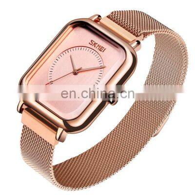 SKMEI 9207 waterproof feature stainless steel band gender men luxury wristwatch