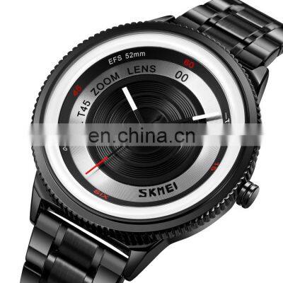 New Arrival Skmei 9267 Black Quartz Watch Men Wristwatch Simple Design Wholesale Price Customized Logo