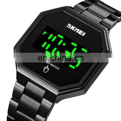 New Arrival Skmei 1696 Black Gold Sport Led Watch for Men Wristwatch Metal Made in China