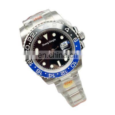 GMT clean-factory 3285 movement 904L stainless steel waterproof case ceramic infinity loop bezel automatic mechanical watch