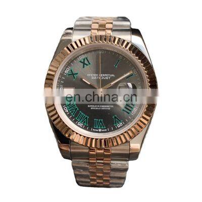 Custom Luxury Men's Watch Fully Automatic Mechanical Watch With Caliber 2813 Mineral Glass
