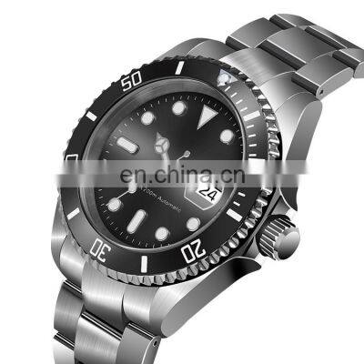 clean factory 3135automatic movement Hot selling hulk noob 904L stainless steel Sapphire Mirror Glass Men's Watch