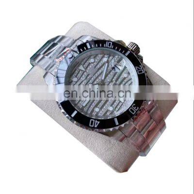 Clock Watch Top Bling Watch and Organizer Crystal Supplier Modern Men's Brand