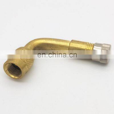 brass tire valve charge copper/brass material inflating adapter bent valve extension