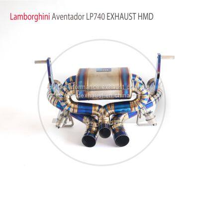 Titanium Alloy Exhaust Manifold Downpipe is Suitable For Lamborghini Aventador LP740 Muffler For Cars whatsapp008618023549615