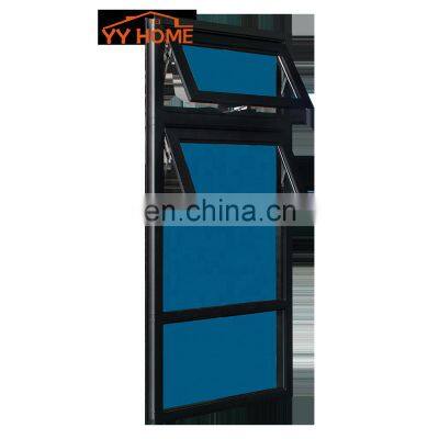 USA/CA/NZS Certified 6063-T5 Grade Aluminum Large View Double Toughened Double Hung Design Awing Opening Window