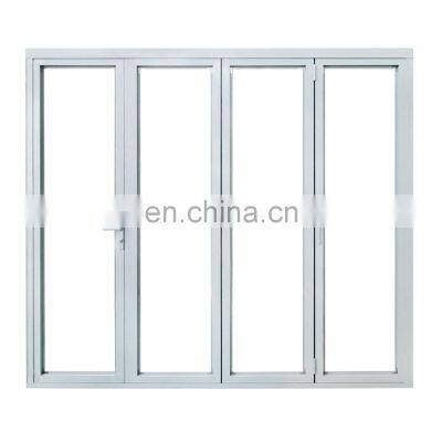 customized waterproof exterior patio sliding aluminum profile glass bi folding door