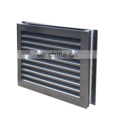 Miami hurricane proof aluminium frame glass louver window with waterproof function safety glass for house
