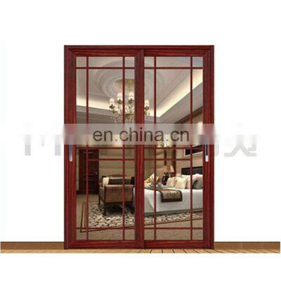 Aluminum Terrace Dressing Room Sliding Door Iron Grill Design