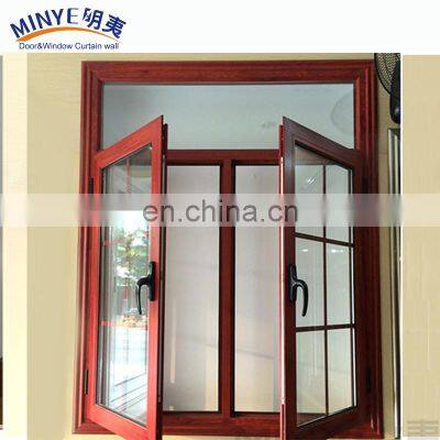 Simple Iron Window Grills Design/American Style Aluminum Double Glazed Window Grill Design