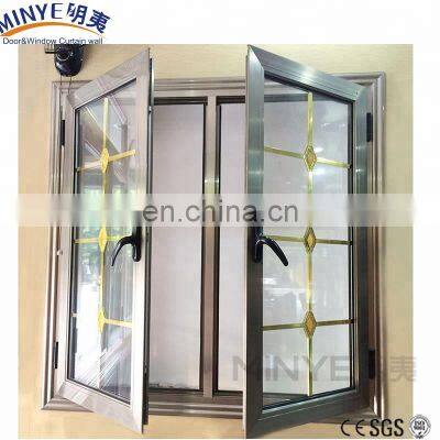 China hot sale pictures America Style Used Aluminum double Tempered Glass Windows/ Aluminum casement Window and Door