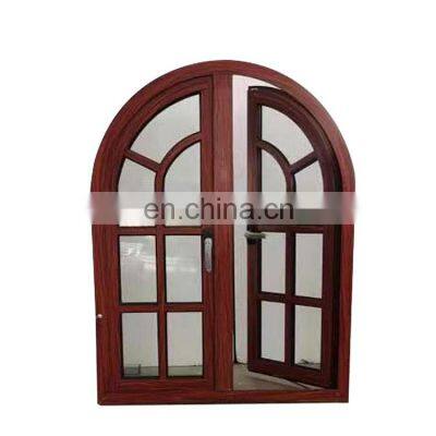 Best Price Casement Designs Wood Grain Half Round Windows Aluminum Arched Casement Window
