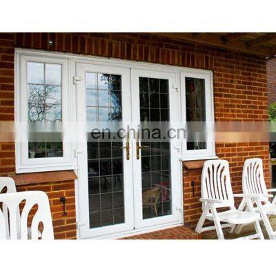 High quality aluminum alloy floor double door thickening material double toughened glass