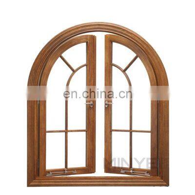 aluminum arched glass casement door are suitable for villa decoration