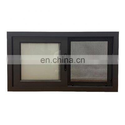Aluminum alloy sliding window cost-effective product quality equipped with removable stainless steel window screen
