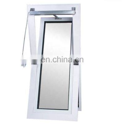 decorative aluminium tempered glass center pivot casement tilt and turn window with pivot hinge