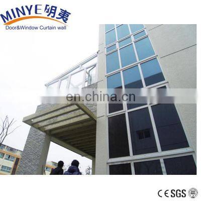 Aluminum system ventilated facade structural glass curtain walls