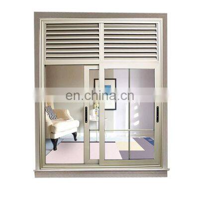 commercial bathroom ventilation simple modern security grill design mirror glass aluminum sliding window with louver