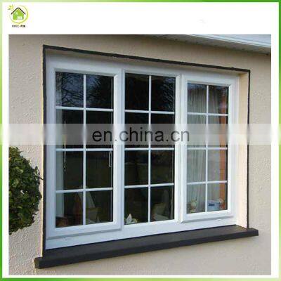 White color latest window designs with window grill design pictures/ aluminum casement window