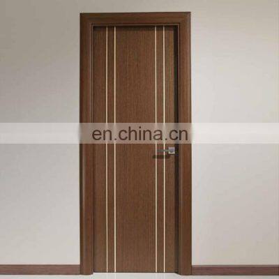 Modern frame design flat solid core modern teak design custom bedroom solid hardwood contemporary interior doors