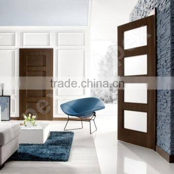 mahogany solid decoration craft glass single wood craved doors