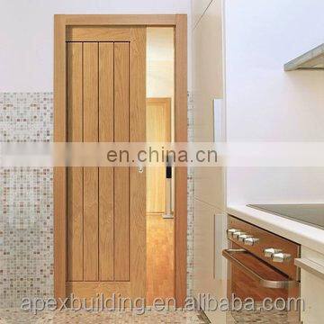 Oak engineered doors solid modern natural design sliding pocket door